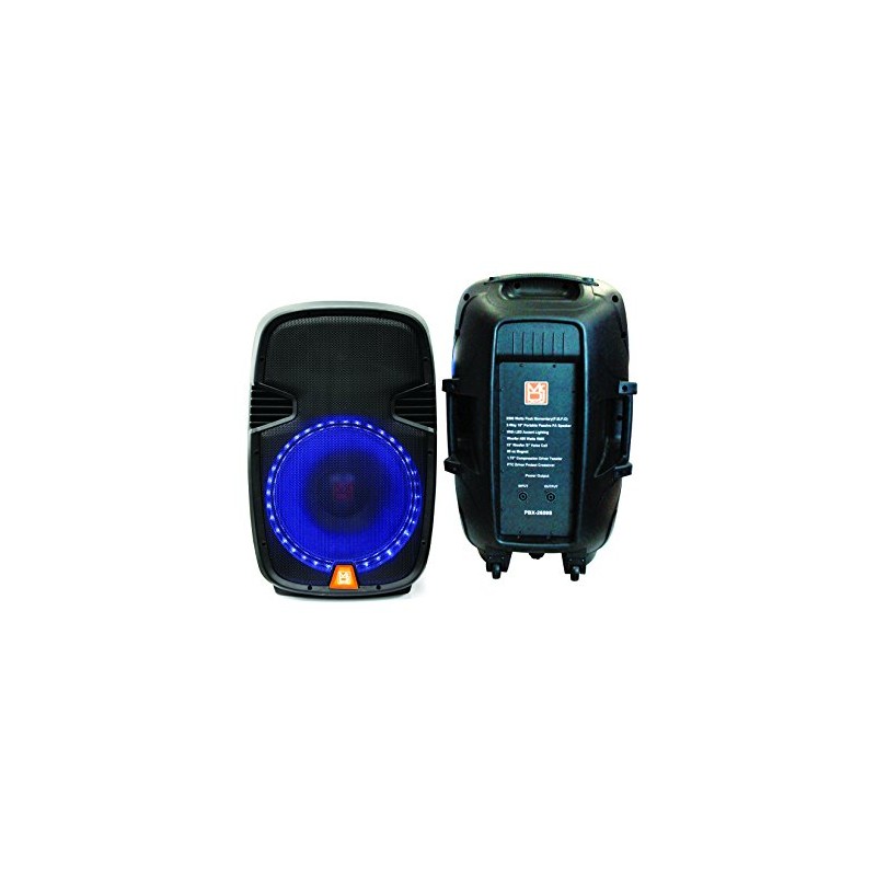 Mr. Dj PBX2659S 15" 2-Way Portable Pasive Speaker with LED