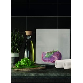 AEG AVSR1 Vacuum Sealer Rolls (Suitable for Fridge and Freezer, Keeping Fresh, Preserving, Cooking, Sous Vide Cooking, 7-Layers, Tear-Resistant, Individually Cut to Size, -30°C to 110°C, Transparent)