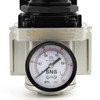 SNS Air Compressor Pressure Regulator With Bracket and Gauge Female