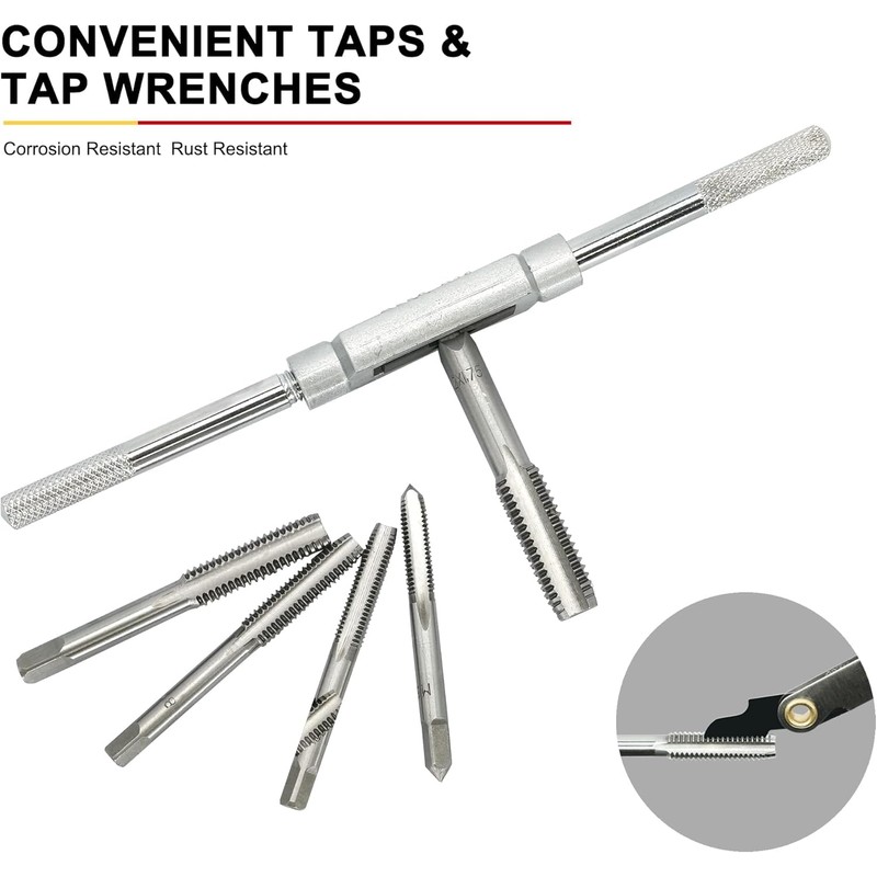 BeHappy 40PCS Tap and Die Set, Metric Size Standard M3