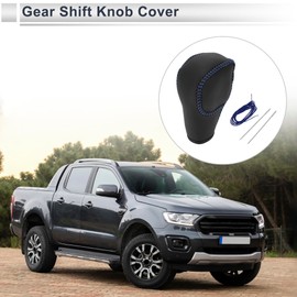 RATCHROLL Gear Shift Knob Cover for Ford for Ranger 2019-2022 Anti-Slip Stick Shifting Handle Protector Faux Leather 1 Pc Blue