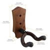 2pcs Guitar Wall Hanger Elegant Black Walnut Guitar Wall Mount