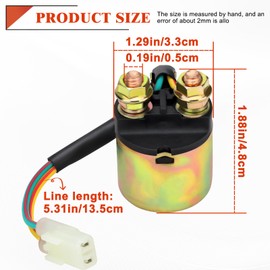 Rancher 420 Starter Solenoid Relay for Honda TRX350 Rancher 350 2000-2006 / TRX420 Rancher 420 2009-2014/ TRX450 Foreman 450 1998-2009 / TRX400 Foreman 400 1995-2003 / TRX500 Foreman 500 2001-2019