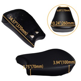 Chikia CT200U-EX Seat with bolts Compatible with Coleman CT200uex ct200u-ex 200cc Trail Mini bike 196cc bike Cushion Replacement Seat