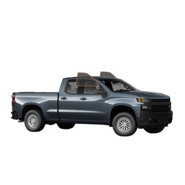 DIY-MotoShield Pro Premium Professional 1.5Mil Precut Carbon Window Tint Film for 2019-2021 Chevy Silverado 1500 LD Double Cab— (Front Driver/Passenger 15%)