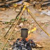 Quickle® Fire Steel, Wool and Camping Tripod for Cooking, Portable