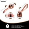 DOCBLACK Stainless Steel Egg Cracker Topper Set with Egg Separator