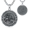 Shusukue St Michael/Benedict/Christoph/Gabriel/Guadalupe/Muerte/Virgin Mary Necklace 925 Sterling Silver Saint Patron