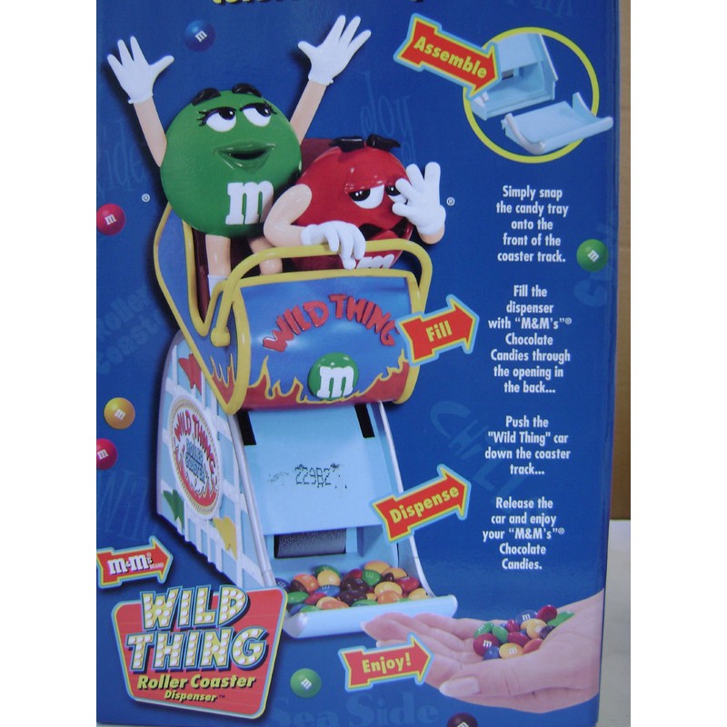 M&M's Candy Dispenser - Wild Things Roller-Coaster - Limited Edition