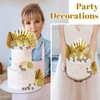 Pack of 29 Cake Toppers Gold, Roses, Magnolia, Grass, Barley,