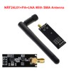 Wireless Transceiver Module, 2.4G NRF24L01+PA+LNA RF Transceiver Board with SMA