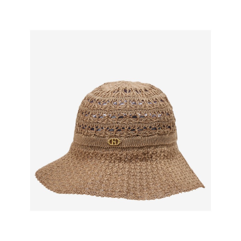 Hazzys (대구신세계)24SS베이지 짜임 면혼방 벙거지모자 HILG4E111I2 (Daegu Shinsegae) 24SS Beige