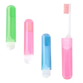 Travel Toothbrush, 3 Pcs Travel Toothbrush Set, Mini Toothbrush,Portable Travel Size Toothbrush with Toothbrush Case Individually Wrapped Toothbrush Folding Toothbrush for Travel Camping Hiking School