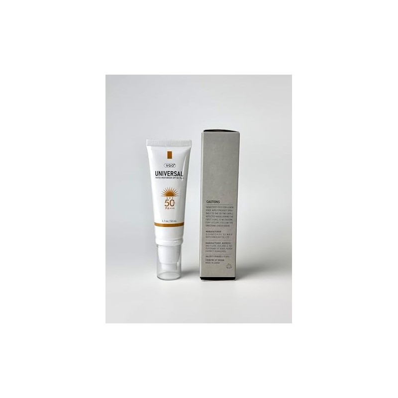 VGO Protector Solar Tintado Para Rostro Spf 50, Crema Solar