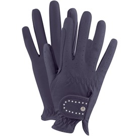 WALDHAUSEN (ヴxarudohauzen) Faux Leather Gloves with Rhinestone