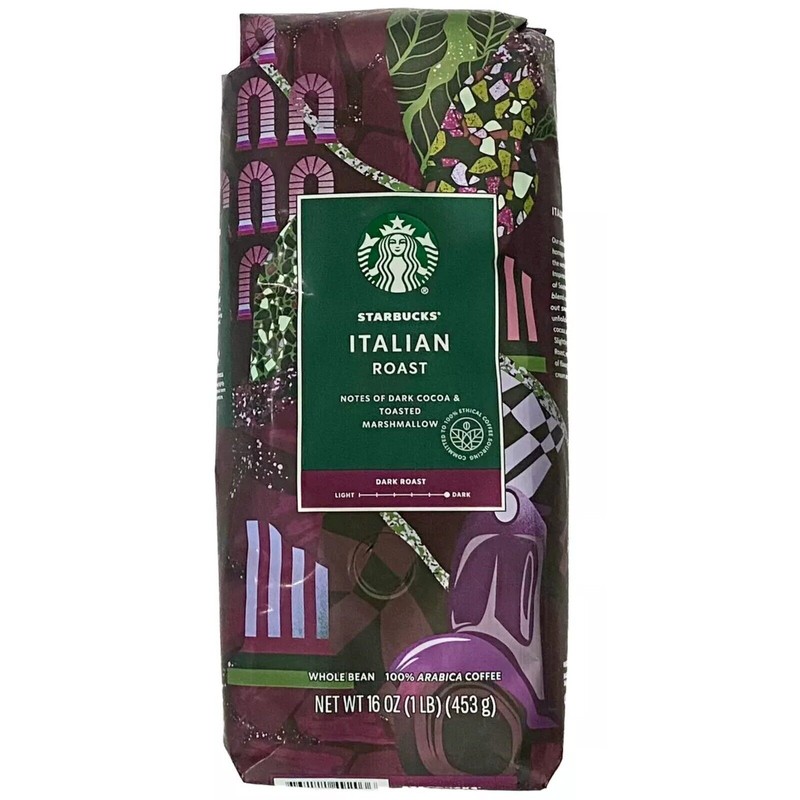 Unbranded New 2025 Starbucks Italian Whole Bean Coffee Dark Roast