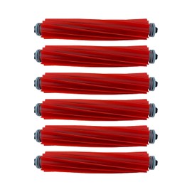 BiOHY Mop Robot Main Brush (Set of 6) | Accessories for Roborock S7, S7+, S7 MaxV, S7 MaxV Plus, S7 MaxV Ultra & S7 Pro Ultra | Brush for Tiles, Parquet, Laminate & PVC | Replacement Parts