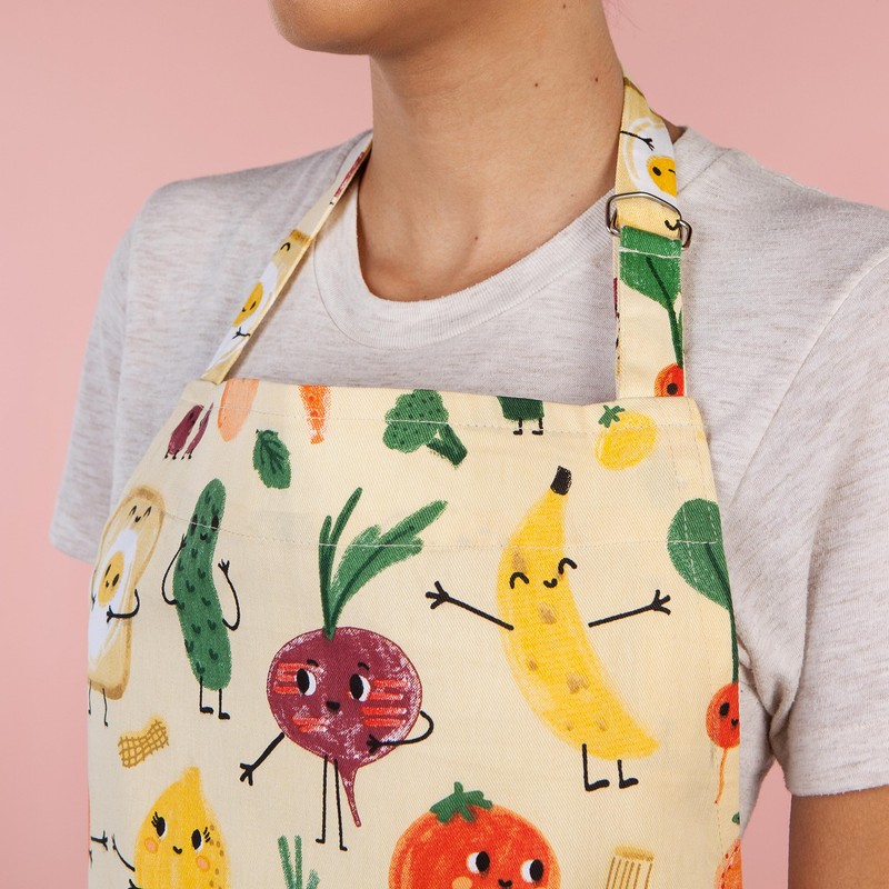 Jubilee Packaged Apron, W28 x L32in, Funny Food
