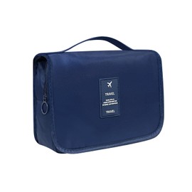 Waterproof Travel Toiletries Bag, Hanging Toiletry Bags, Travel Makeup Bag, Portable Cosmetic Bag, Travel Essentials, Toiletries Travel Organizer for Men Women, Navy Blue
