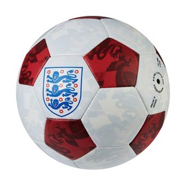 Mitre Engalnd Training 32 Football, White/Red, Size 5