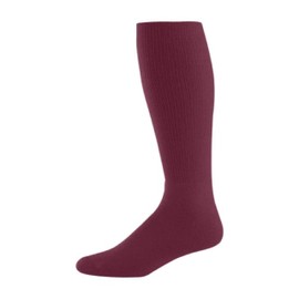 High Five Versatile Performance Knee-High Athletic Socks for Soccer, Football, and Softball, Maroon (Hlw), Large