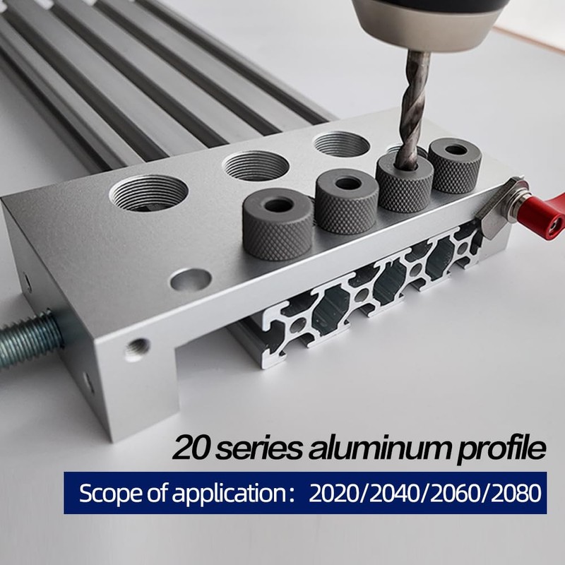 Aluminum Profile Drill Guide Access Hole Drill Jig For 1515