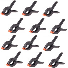 SNOKAY 12 Pcs Spring Clamps, 3.5 Inch Heavy Duty Nylon Clips for Woodworking, DIY Projects, Crafts, Photo Studios and Background