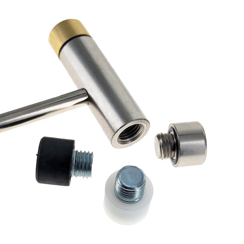 SE 24-Piece Tool Kit with Dual Head Hammer, Interchangeable Bits,