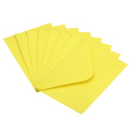 PATIKIL Mini Envelopes, 50 Pack Gift Cards Business Cards Envelope for Greeting Weddings, Light Yellow