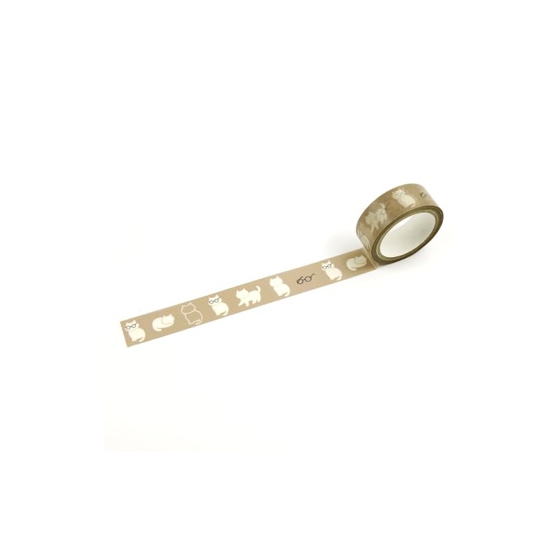 Hamamonyo Masking Tape Cat Glasses