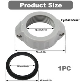 Premium Hot Tub Pump Coupler Replacement Kit Lazy Spa Parts Pump Coupling Replacement with Seals for Universal Lay Z Spa Systems, Bubble Jets, Hydrotherapy Units, P06574