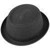 Stetson Dawson Black Pork Pie, Men's Summer Hat with UV