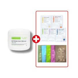 Clave Peptide Eye Cream 100g Wrinkle Elasticity Nourishing Eye Cream + 10 Samples / 끌라베 펩타이드 아이크림 100g 주름 탄력 영양 아이크림+샘플지10종