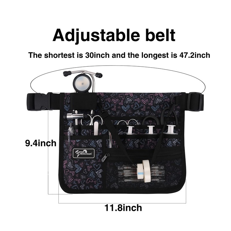 YOURUIMEI Nurse Belt Organizer Pouch Nurse tool bag Medical Organizer
