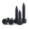 FEEIMOL Carbon Steel Self-Tapping Screws Black Hex Socket Screws M3