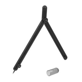 Operitacx Compass with Precision Drawing Compass Geometry Compass for Students Radius Scale Tool Drawing Compass for Art Student Compass for Geometry Circle Maker Metal Black