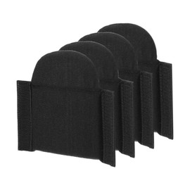 PATIKIL Camera Bag Divider, 4Pcs 6.5"x6.3"x0.55" Shockproof Camera Bag Inserts Separator Pad Protective Lens for Nikon Camera DSLR Protect Bag Organizer Universal Divider Cushion, Black