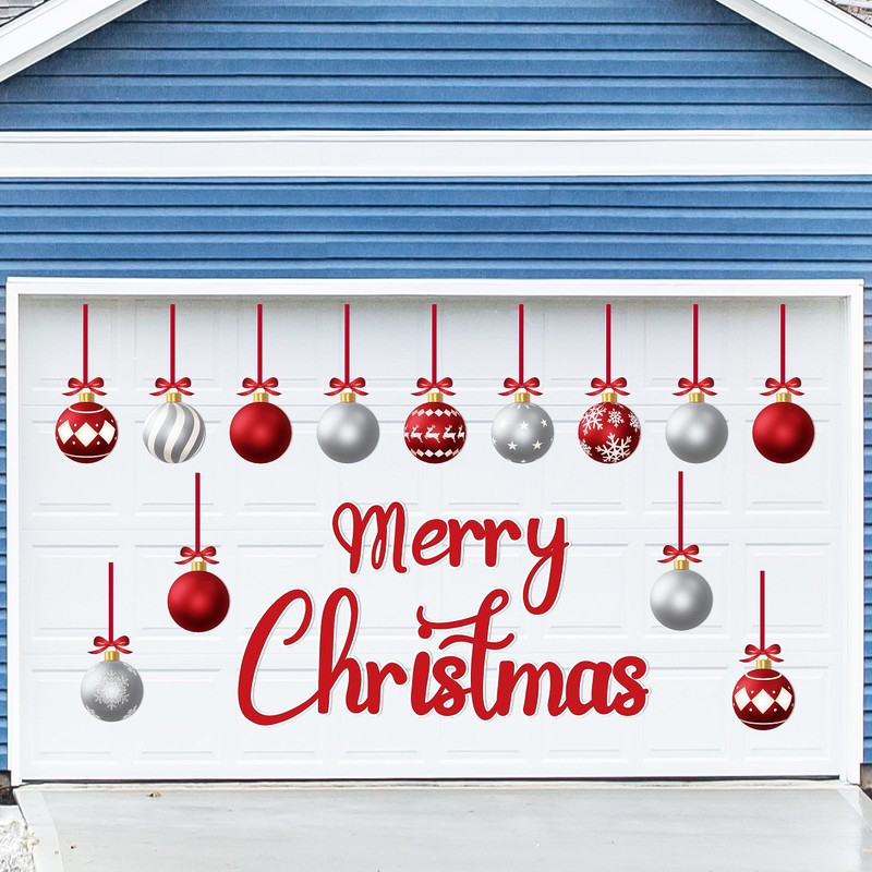 90shine 32PCS Christmas Garage Door Decorations Magnets - Merry Xmas