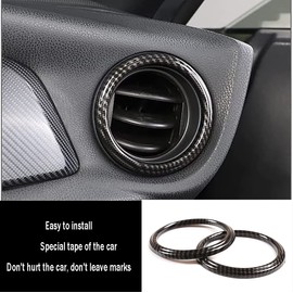 KELEIMAI Car Accessories Fit for Subaru BRZ &Toyota 86 Accessories 2012-2020 Interior Center Consoles Decoration AC Air Outlet Vent Front + Side Frame Trims Cover kit (Carbon Fiber Style) ABS 2 PCS