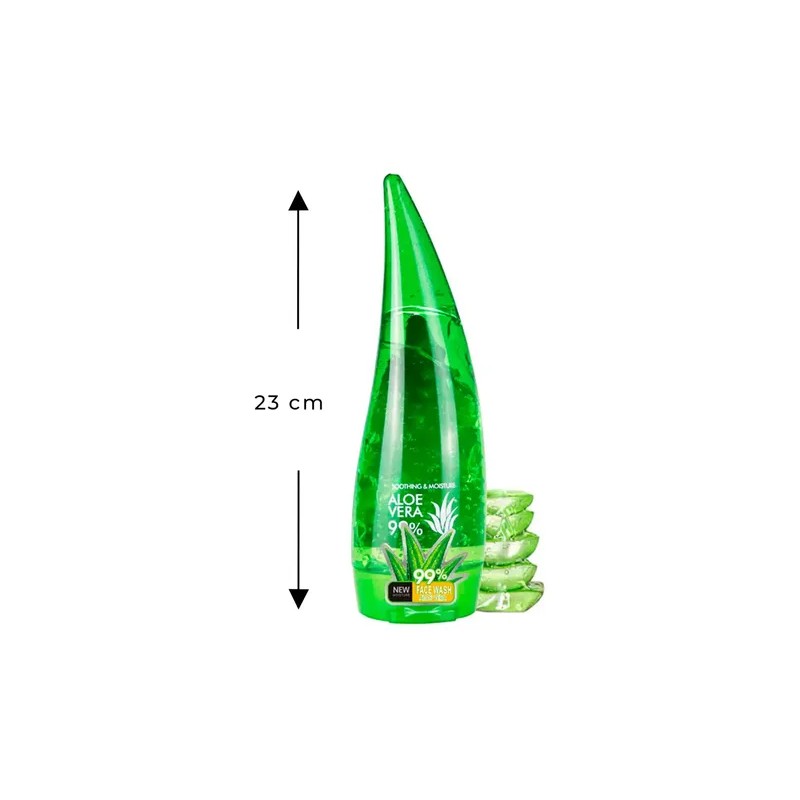 Gel Facial Aloe Vera 99% Antiarrugas Cicatrices Libre de Parabenos