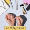 ARMIZ 4 Set Cuticle Pusher and Cuticle Nipper, Professional Cuticle