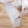 GUDEMAY Drop Front Shoe Storage Box, No Assembly Stackable Shoe