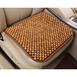 KENNISI Wood Beaded office Seat Cushion, Bead Seat Cushion for Office Chair,seat Beads Cushion, Massage,