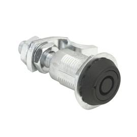 Southco E3-15-25 Series Vise Action Powder Coated Zinc Alloy Tool Operated Compression Latch with Tubular Key Head, Non-Locking, 1"-1.62"/2.07"-2.69" Grip Range, Black