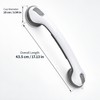 17-Inch Bathroom Grab Bar for Shower Support – No-Drill Anti-Slip