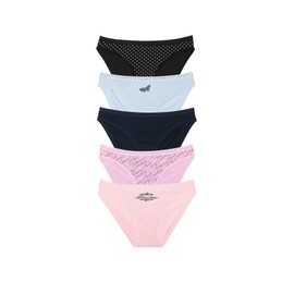 Victoria's Secret 5-Pack Cotton Stretch Bikini Panties