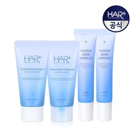 Protein Bond Shampoo 50ml + Treatment 50ml + Ampoule 15ml x2 Green Floral Musk Scented Hair Essence / 단백질 본드 샴푸 50ml + 트리트먼트 50ml + 앰플 15ml x2 그린 플로럴 머스크 향헤어 에센스