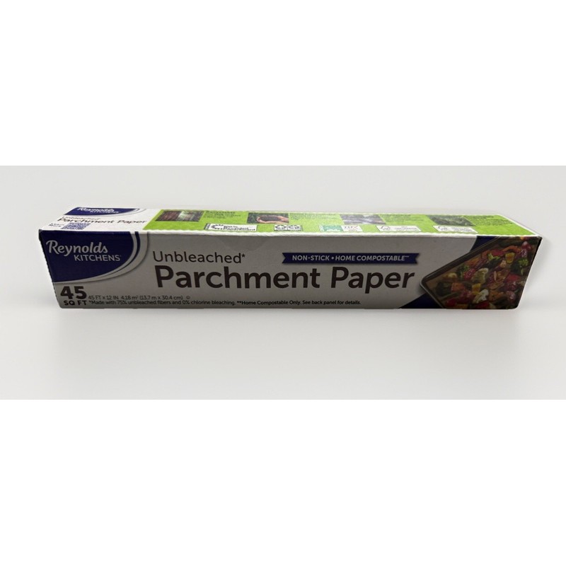 Reynolds Kitchens Unbleached Parchment Non Stick Paper Roll, 45 Square
