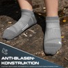 Rahhint 5 Pack Short Running Socks, gray, 42 - 47