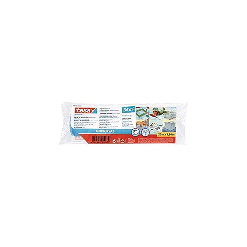 Tesa 55614-00006-01 Universal Dust Sheet 20 m x 1800 mm